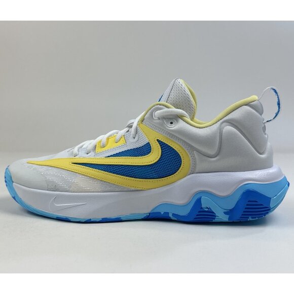Nike Giannis Immortality 3 Mens White Blue Yellow Shoes Basketball DZ7533-101 - Picture 6 of 10